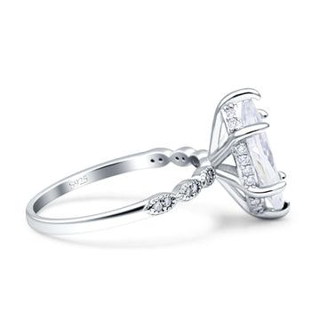 Solitaire Marquise Engagement Ring Cubic Zirconia 925 Sterling Silver Wholesale